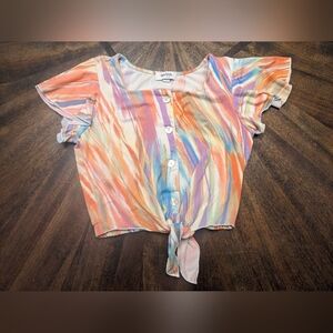 Speechless Multicolor Striped Kids Top